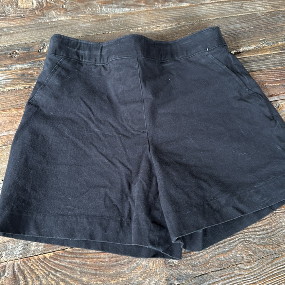 SPANX tummy control flat front 5” black shorts‎ size Small - Picture 2 of 7